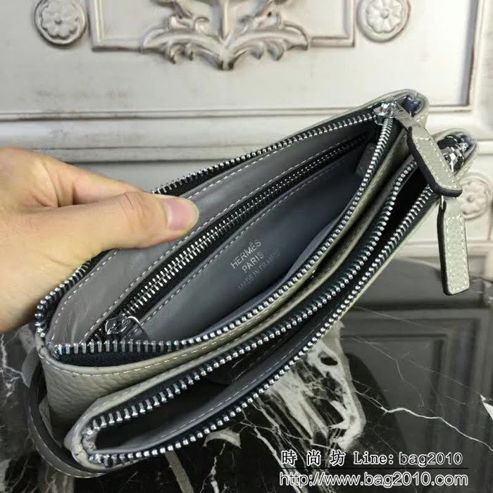 HERMES愛馬仕 最新款 男士牛皮手包 811-1 男女通用 JD1039